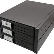 Syba 3-Bay Tray Less 3.5-Inch SATA/SAS Hard Drive Internal Enclosure with Independent Power Control Switch and LED Indicator - Black