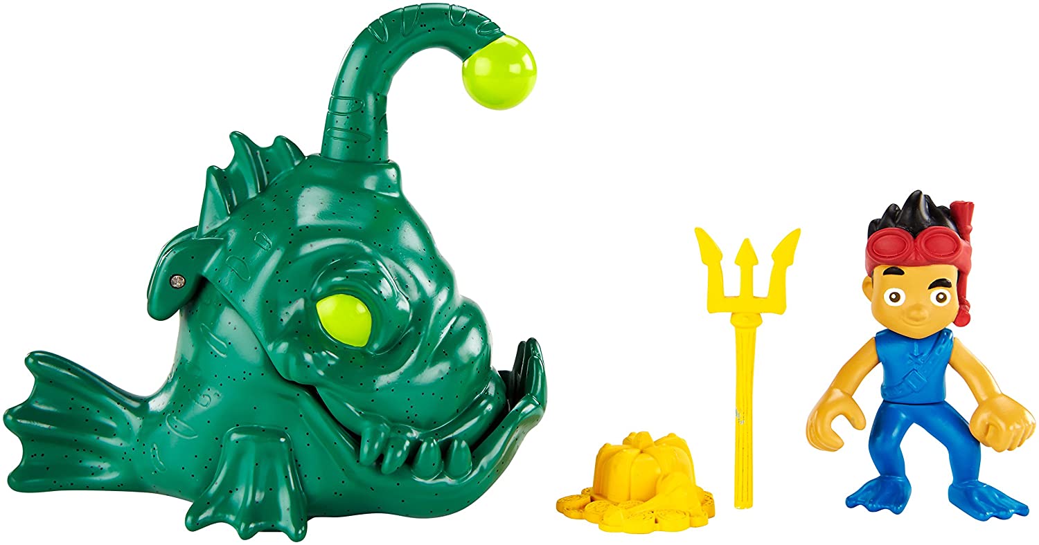 Fisher-Price Jake and the Never Land Pirates- Creature Adventure Captain Jake, Green, 7.126 inches - Image 3