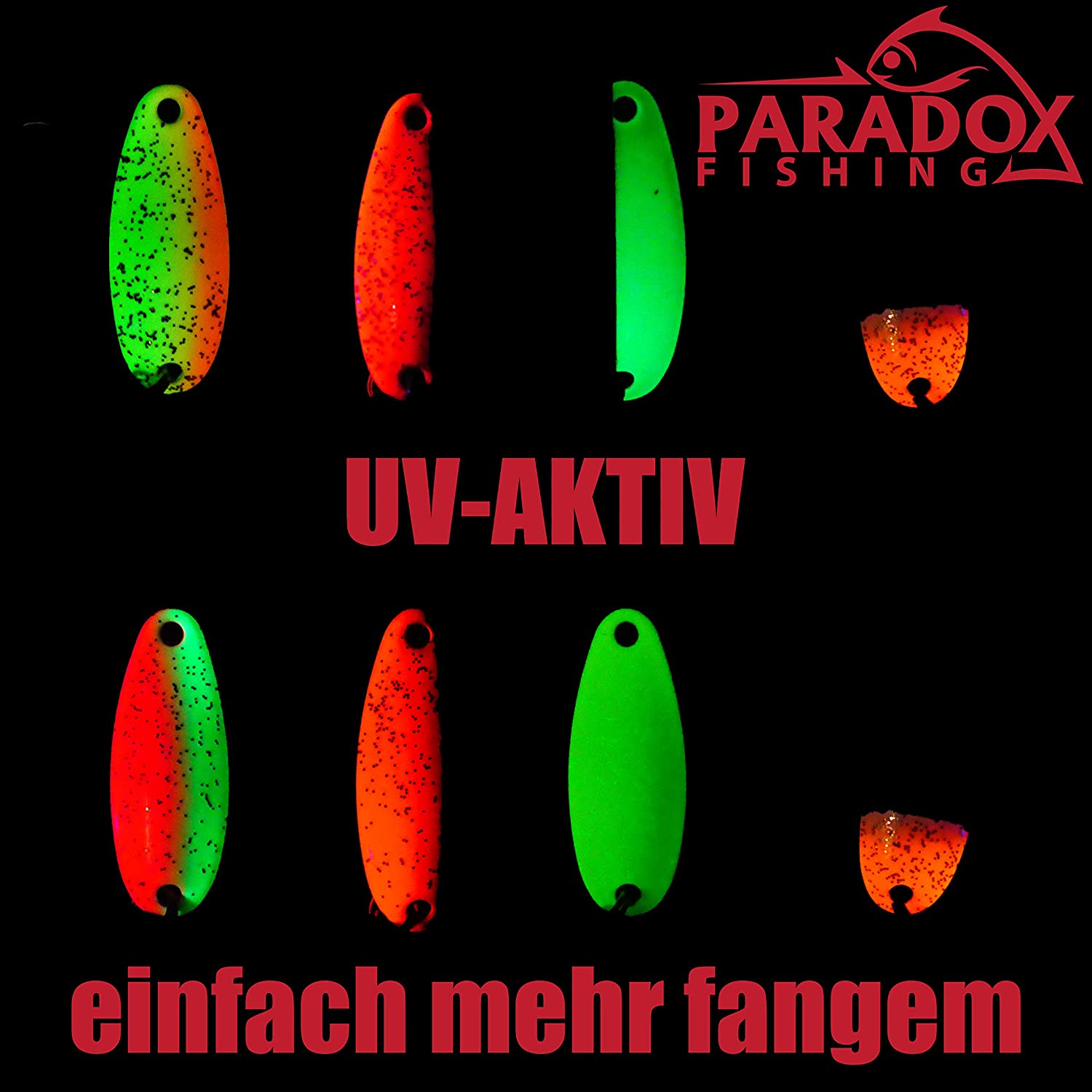 Paradox Fishing Trout Bait Set, 10 Assorted UV Spoon Indicators, 5 Snaps, FISHING_HOOK for Trout Fishing - Image 3