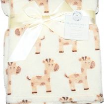 Baby Boy Girl Unisiex Soft Fleece Wrap Blanket Pram Cot Crib Moses Basket Giraffe
