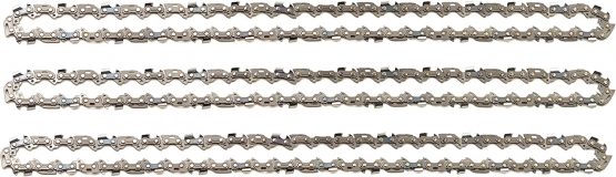 3 tallox Saw Chains 3/8" Pitch .050" 1,3 mm Gauge 57 Links 40 cm 16" Low Kickback fits DOLMAR, Echo, EINHELL, HITACHI and Other Chainsaws