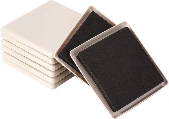 8 Pack 5 Inch Reusable Furniture Slider for Carpet,Square Furniture Mover,Furniture Sliders Carpet Sliders Furniture Moving Sliders Furniture Movers Furniture Moving Pads Furniture Glides Gliders