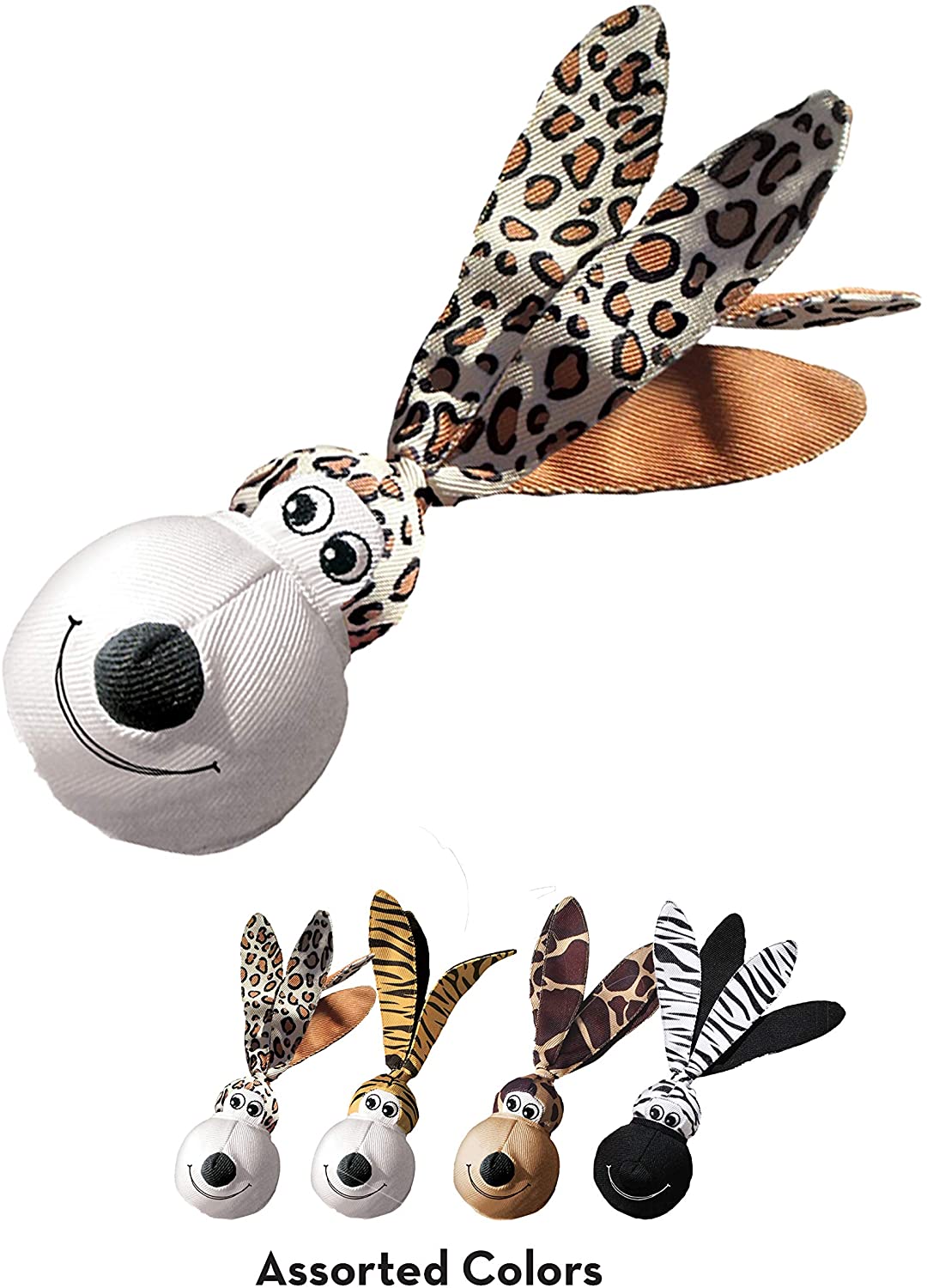 KONG - Wubba Floppy Ears - Interactive Dog Toy with Squeaker (Assorted Colours) - For Large Dogs - Image 4