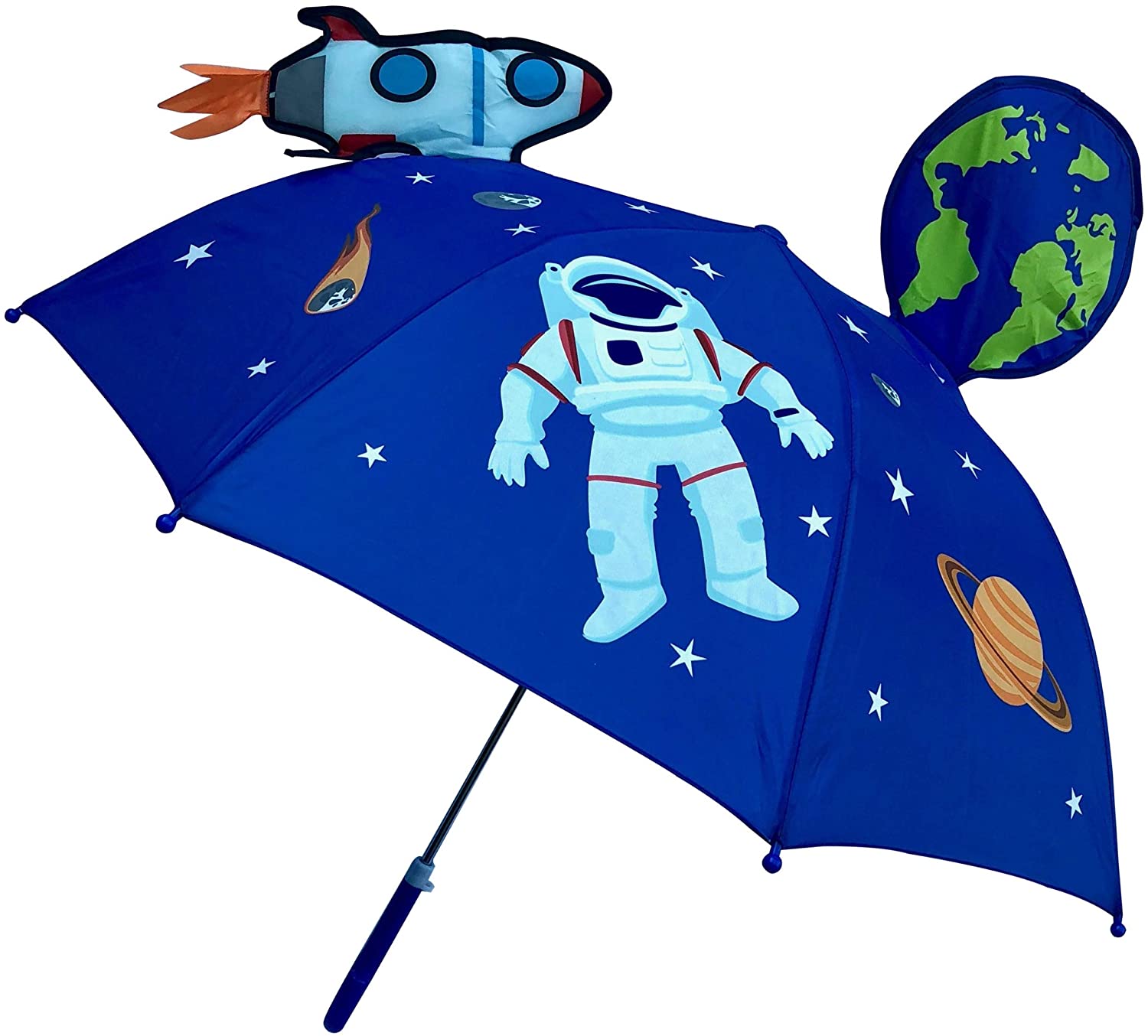 HECKBO 3D children umbrella space space space astronaut | with rocket, earth, planets, satellite ...