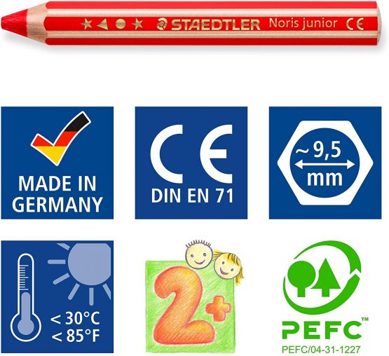 Staedtler Fineliner Triplus Permanent, Waterproof, Ergonomic Triangular Shape, High Quality Made in Germany, Super Fine Tip, Line Width 0.3 mm, Pack of 3, Colours Red, Blue, Black, 331-S BK3 - Image 4
