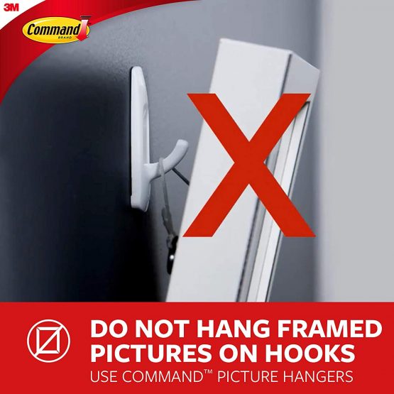 Command Designer Hooks, Medium, Brushed Nickel, 3-Hooks (17081BN-3ES), Great for dorm decor - Image 4
