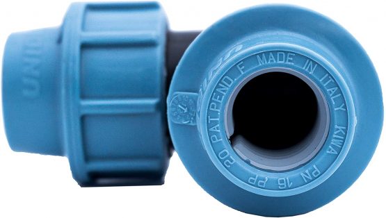 20 mm x 20 mm x 20 mm Female MDPE PE tee Water Adaptor | Plastic Pipe Connector | Clamp Connector for PE/MDPE Pipes - Image 2