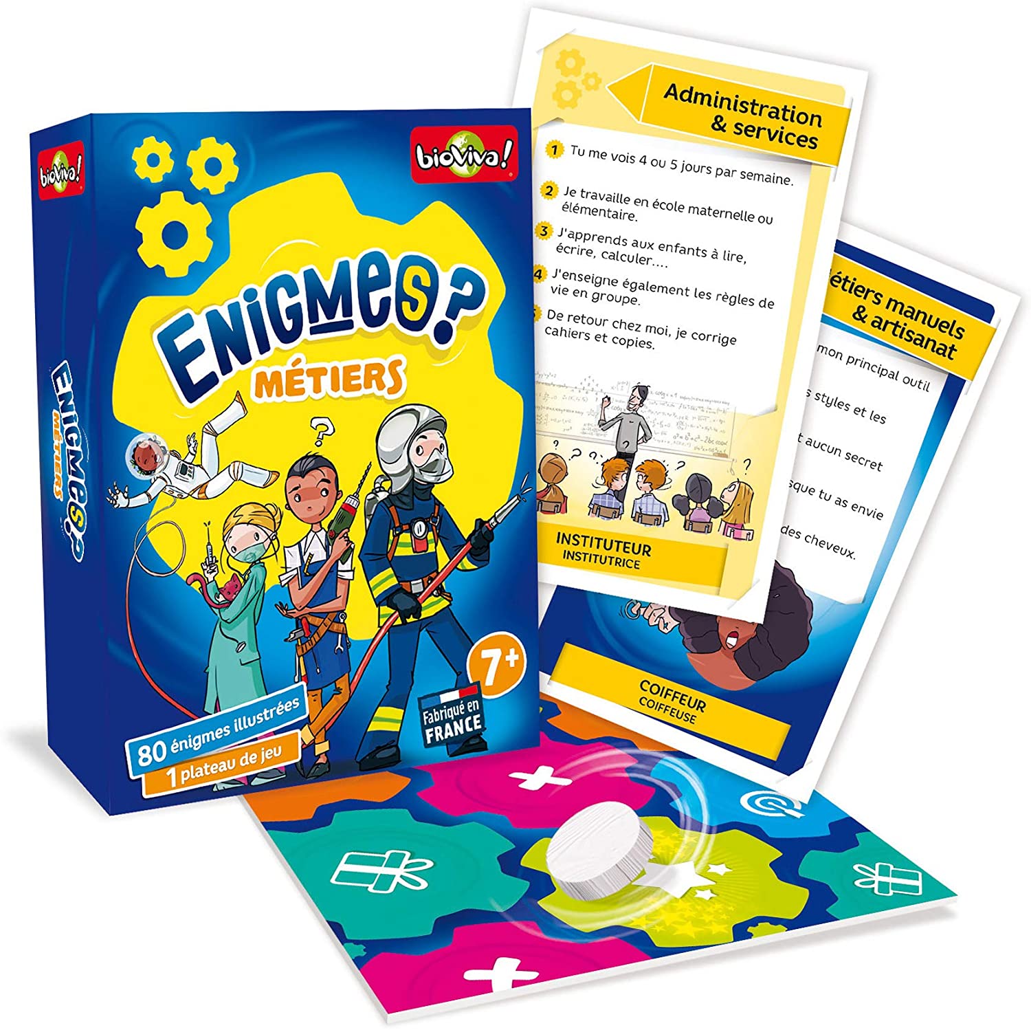 Bioviva Riddles Enigmas- Professions Card Game, Multi- Color - Image 2
