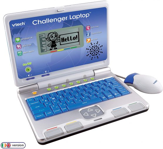 VTech Challenger Laptop, Blue, Kids Laptop with Vocabulary, Maths & French Learning Games, 2 Player Kids Computer, Educational Toy Computer for Kids, Fun Laptop, Boys and Girls Ages 4 Years + - Image 2
