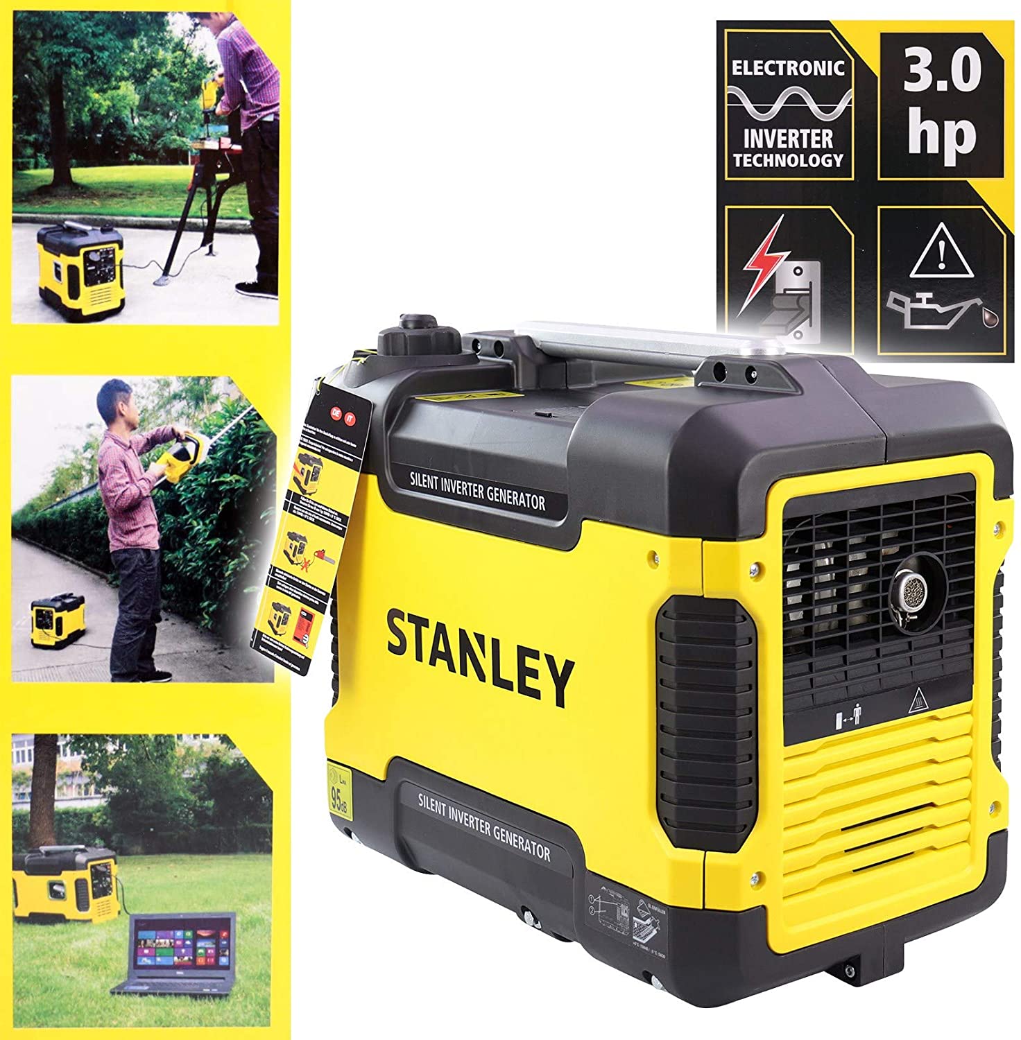 Stanley 604800110 Power Generator Inverter Emergency Petrol Silent 1900 Watt - Image 4