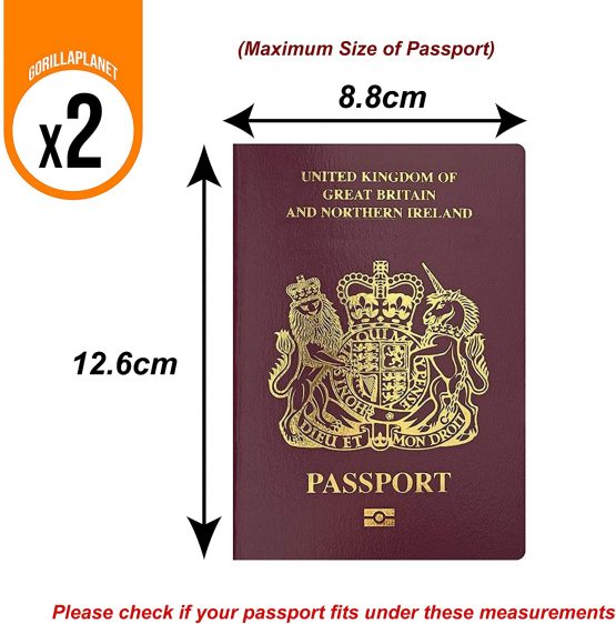 2 Clear & Transparent Passport Protective Covers - Image 2
