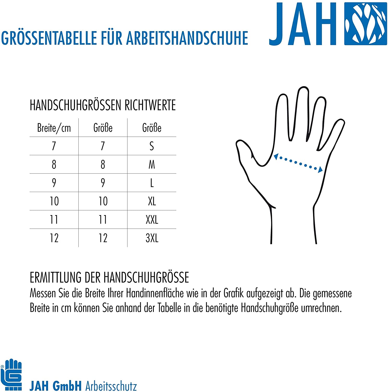 Jah 5070 5070-11 Working Gloves, White, Größe 11, Set of 24 Pieces - Image 2