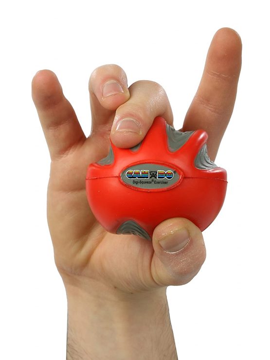 Hand exerciser - finger strengthener Cando Digi-Squeeze, red (light), 10-1971 - Image 4