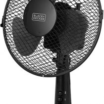 BLACK+DECKER BXFD52003GB 9 inch Desk Fan, 2 Speed, 80 Degree Oscillation, Copper Motor Technology, Black