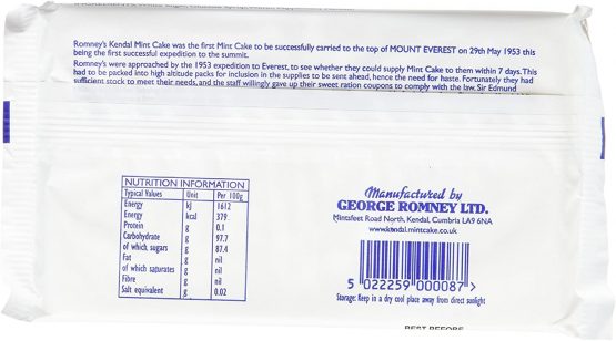 Romney's Kendal Mint Cake, 170 g - Image 2