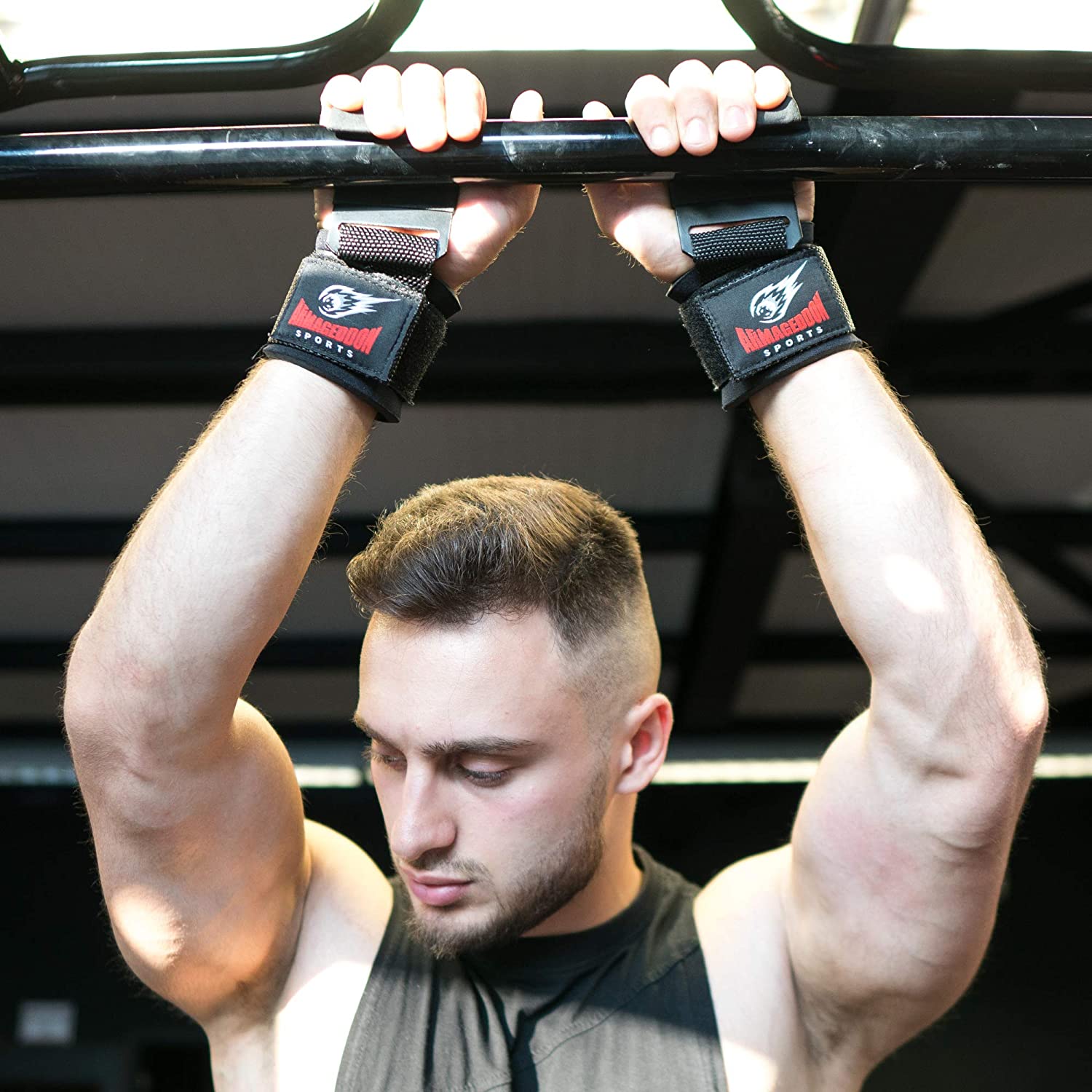 Premium Wrist Hooks Lifting Straps with Padded Wrist Wraps for Maximum Grip Support - Image 2