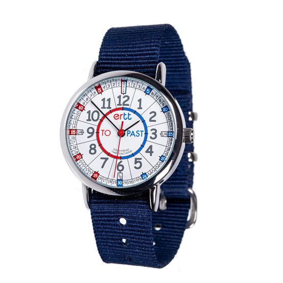EasyRead time teacher ERW-RB-PT-NB Learn the Time Past/To Boys Watch