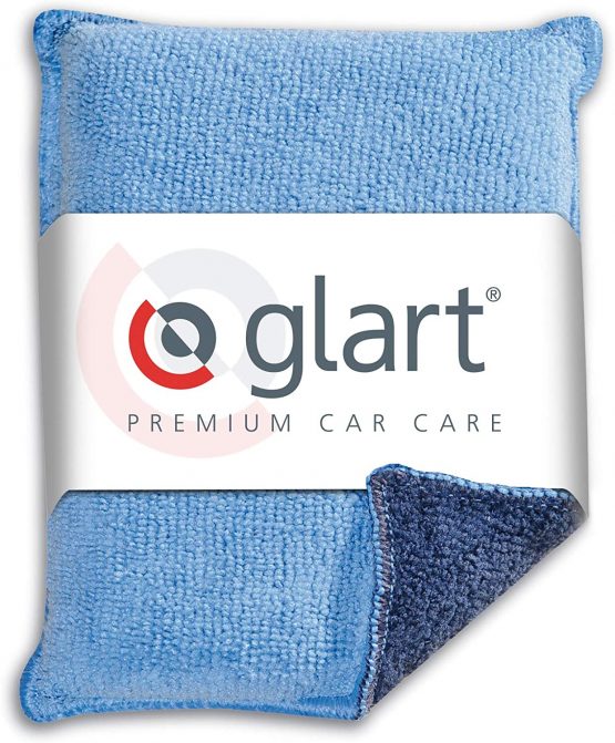 Glart 44MS Microfibre Disc Sponge, Drying, Detailing, Polishing, Cleaning, Wash, Home Cleaning Equipment, Blue/Grey