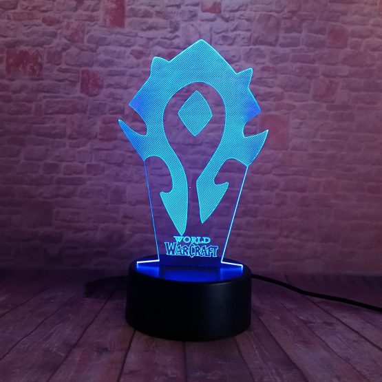 LED Lamp - World of Warcraft Horde Colour Changing USB Night Light - Image 4