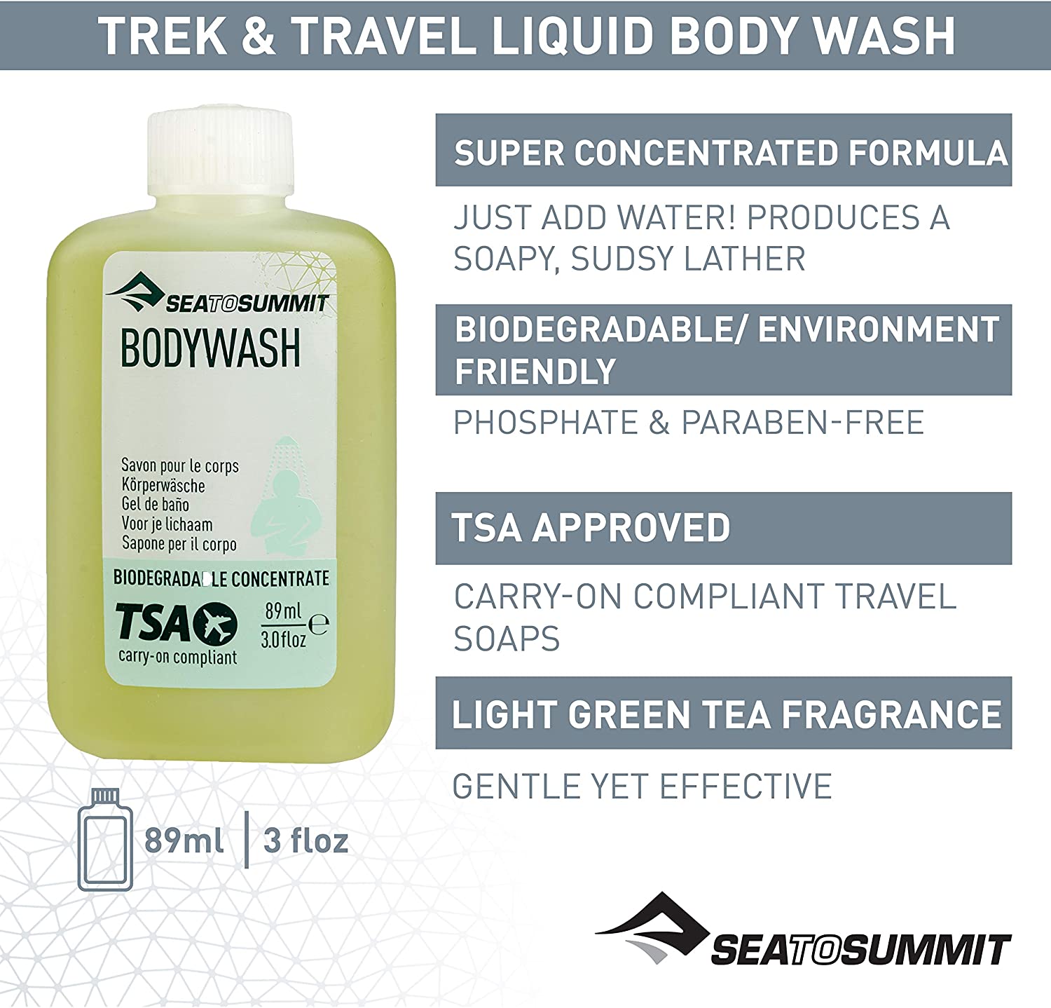 Sea to Summit Trek & Travel Liquid Body Wash - 0, 89 ml (Pack of 1) - Image 2