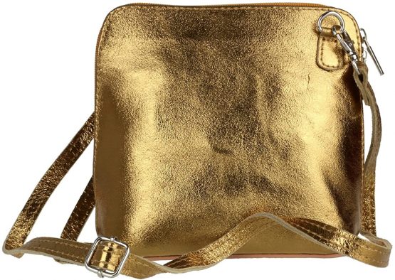 Girly HandBags Metallic Genuine Leather Cross Body Shoulder Bag