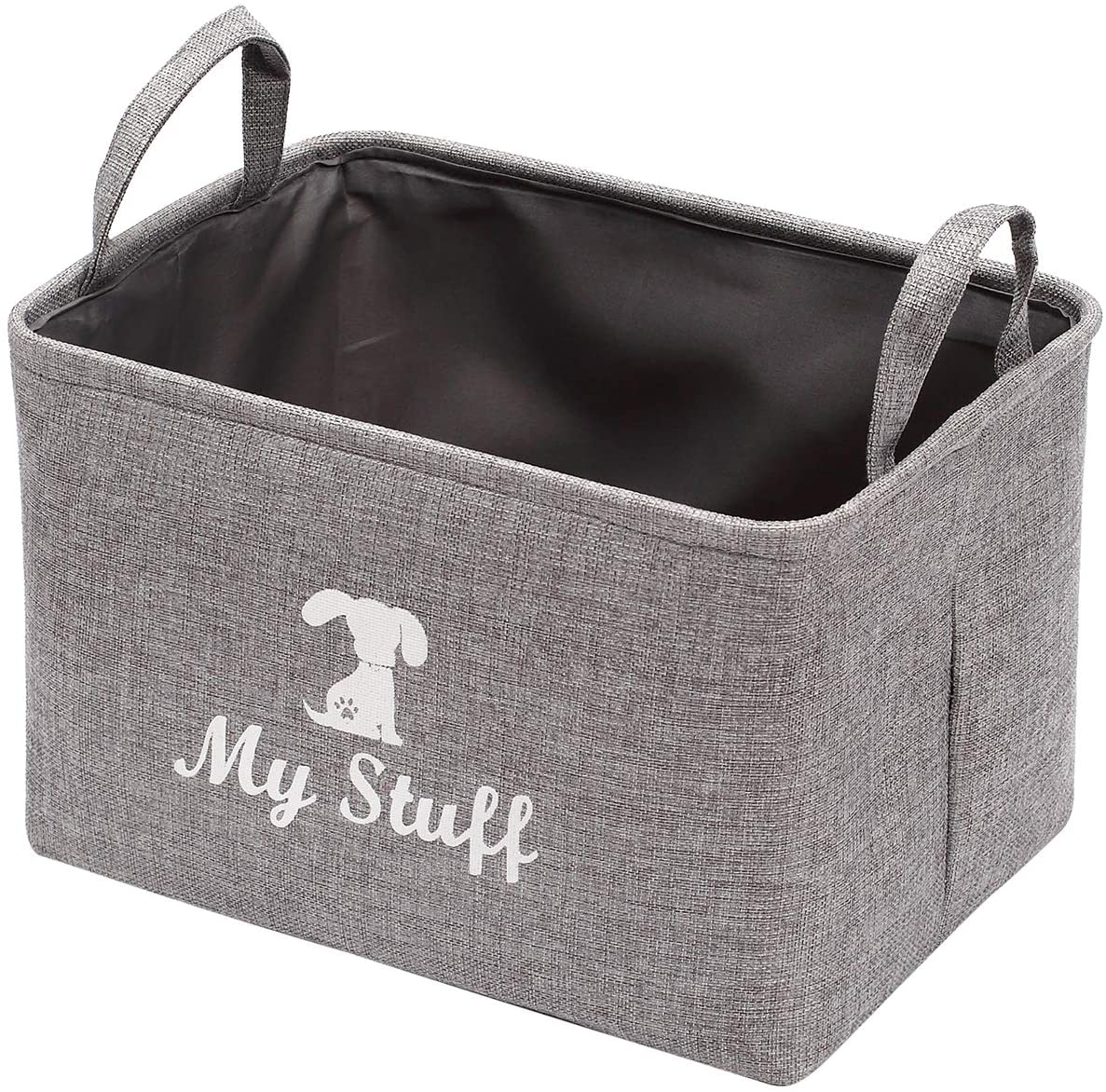 Pethiy Canvas Dog Toy Storage Dog Toy Basket Box for dog toy bins Dog Blanket, Dog Clothes Storage