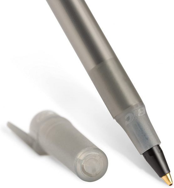 BIC Round Stic Xtra Life Ballpoint Pen, Medium Point (1.0mm), Black, Flexible Round Barrel For Writing Comfort, 60-Count - Image 3