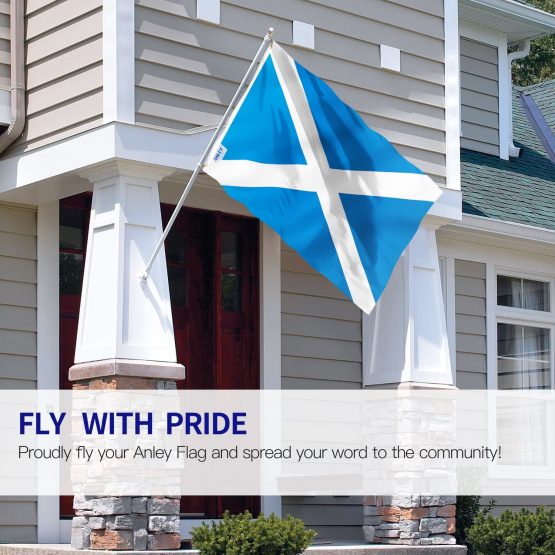 Anley Fly Breeze 3x5 Foot Scotland Flag - Vivid Color and UV Fade Resistant - Canvas Header and Double Stitched - Scottish National Flags Polyester with Brass Grommets 3 X 5 Ft - Image 2