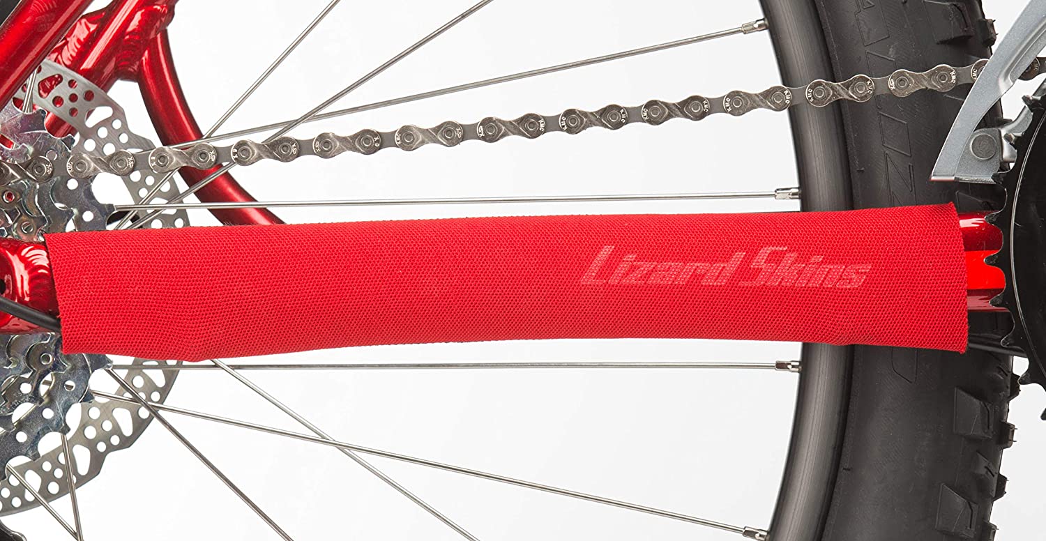Lizard Skins Small Neoprene Chainstay Protector - Red - Image 2