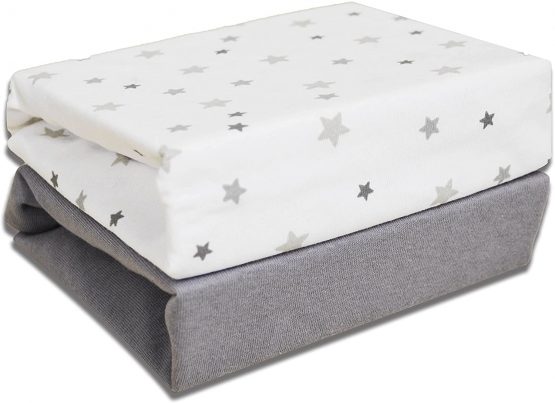 Cuddles Collection Magical Stars Cot Fitted Sheets