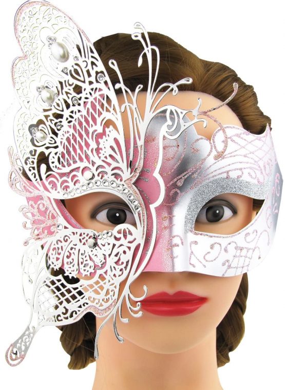 Coddsmz Mysterious Venetian Butterfly Shiny Butterfly Lady Masquerade Halloween Mardi Gras Party Mask - Image 4