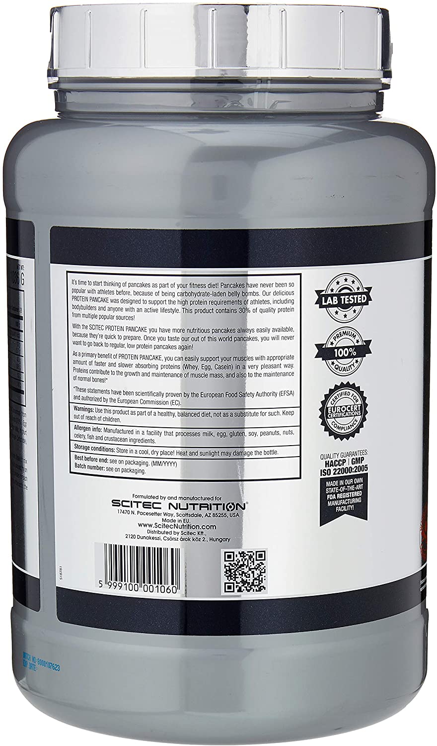 Scitec Nutrition Protein Pancake, Delicious, Fiber-Rich Breakfast Alternative, Palm Oil-Free, Source of Dietary Fiber, 1036 g - Image 3