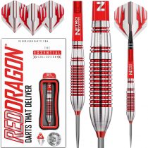 RED DRAGON Reflex Tungsten Darts Set with Flights and Stems