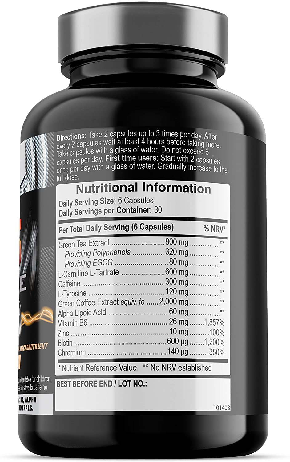 Iron Labs T5 Xtreme for Men and Women, Keto Diet Friendly, Plus Green Tea Extract, L Carnitine and Caffeine - Image 2