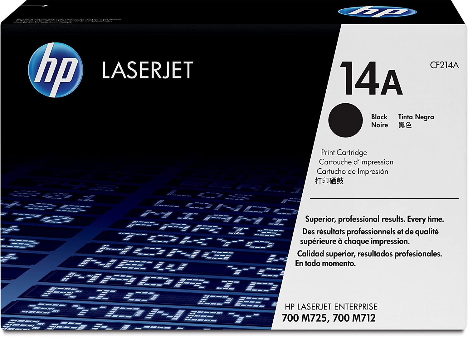 HP CF214A 14A Original LaserJet Toner Cartridge, Black, Single Pack, Standard