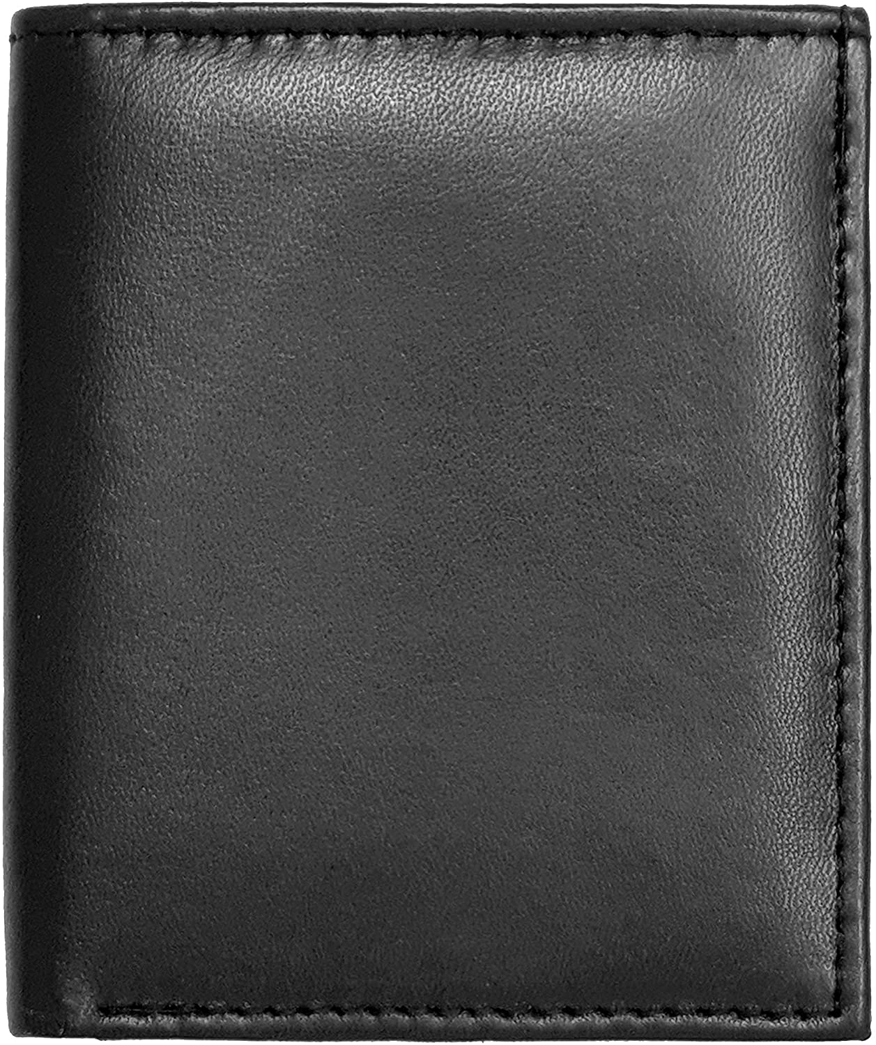 RAS WALLETS Personalised RFID Blocking Leather Wallet, Bifold Design, 8 Card Slots, Slim Profile, Engraved Name (Black)