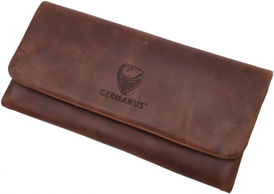 GERMANUS CosaRara – Made in EU – Leather Tobacco Pouch Turning Bag Tobacco Case - Image 2