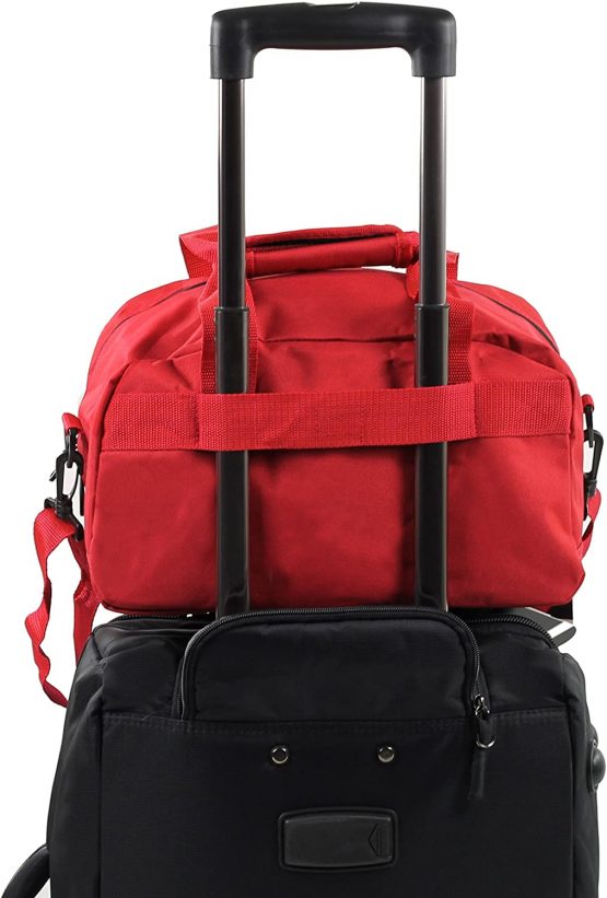 Members Essential On-Board Ryanair Compliant New Hand Baggage in Red- 40 x 25 x 20cm - Image 2