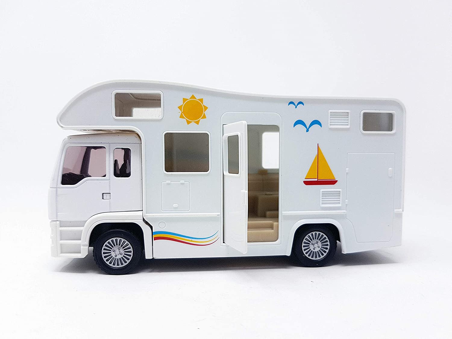 PLAYJOCS GT-3738 CAMPING CAR MOTORHOME, Black, 17.78 x 16.99 x 7.01 cm