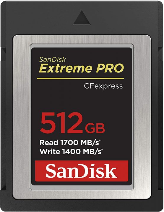 SanDisk Extreme PRO Cfexpress Card Type B, 512GB, Up To 1700MB/S, for RAW 4K Video