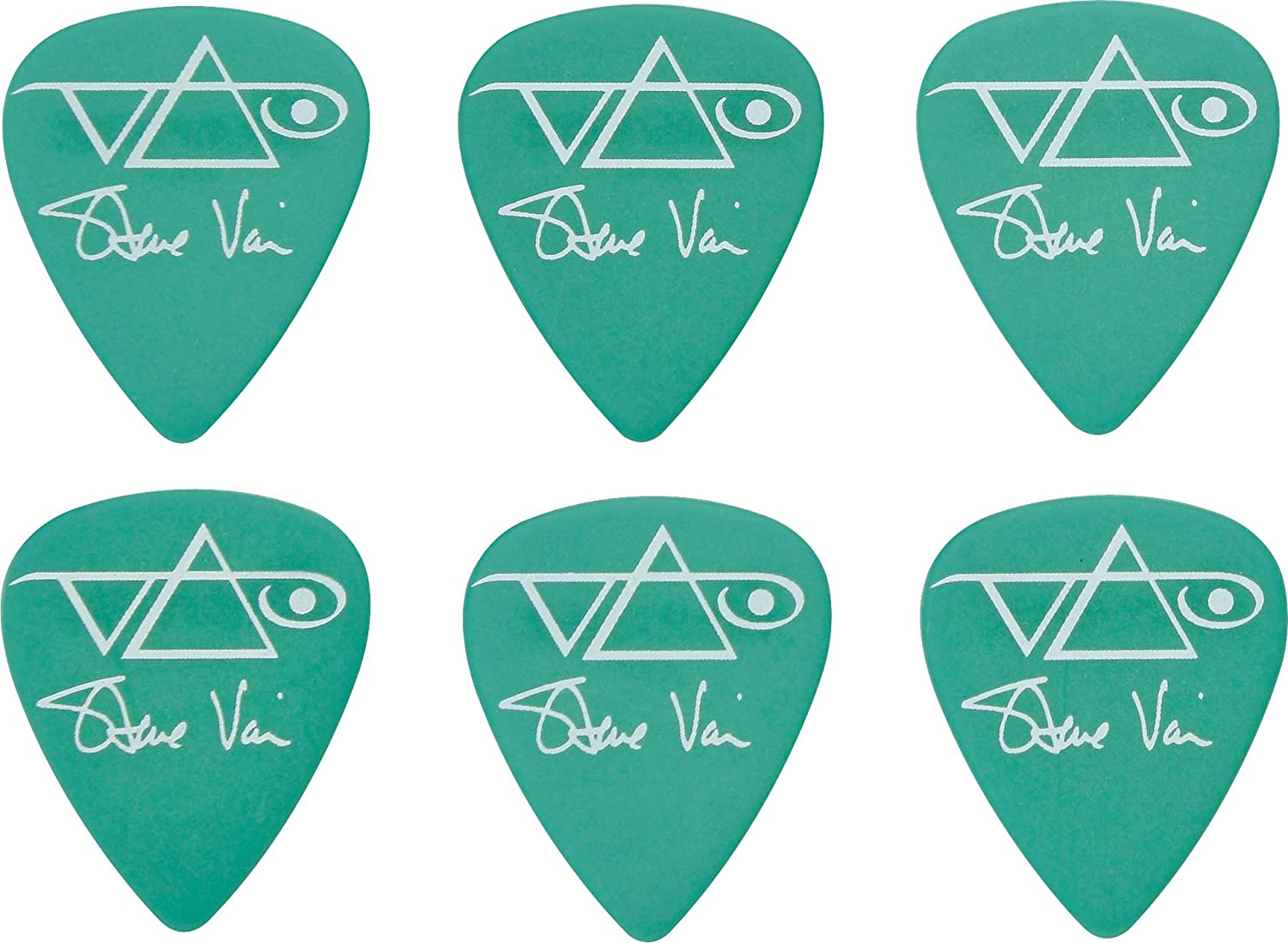 Ibanez Plectrums Steve Vai, Blister Pack Of 6 - Green, 1mm