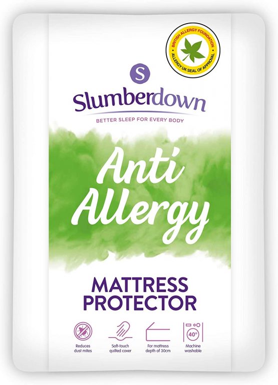 Slumberdown Anti Allergy Double Mattress Protector Double Bed Fitted