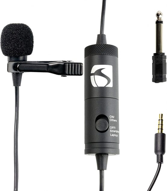 Industry Standard Sound ISSLM100 Microphone Lapel Microphone for Iphone and Android, Smartphones, Tablets and Nikon Cameras