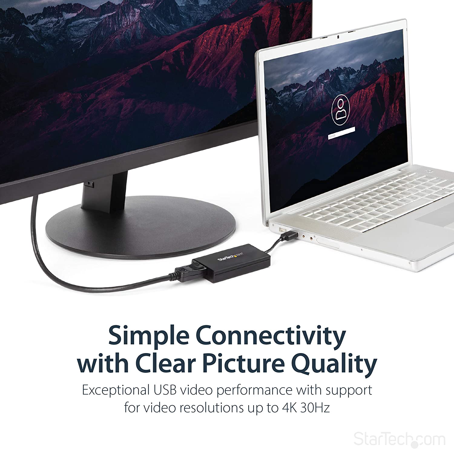 StarTech USB 3.0 to DisplayPort Adapter 4K Ultra HD, DisplayLink ...
