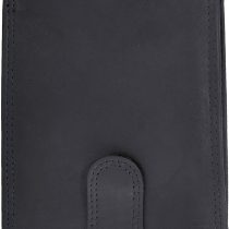 Moirento ™ Mens Black Leather Trifold Wallet RFID Blocking Genuine Real Leather with Coin Pocket Anti Scan/Fraud Proof Wallet ID Holder with Contact Less Card Protection (LZ502-Blk)