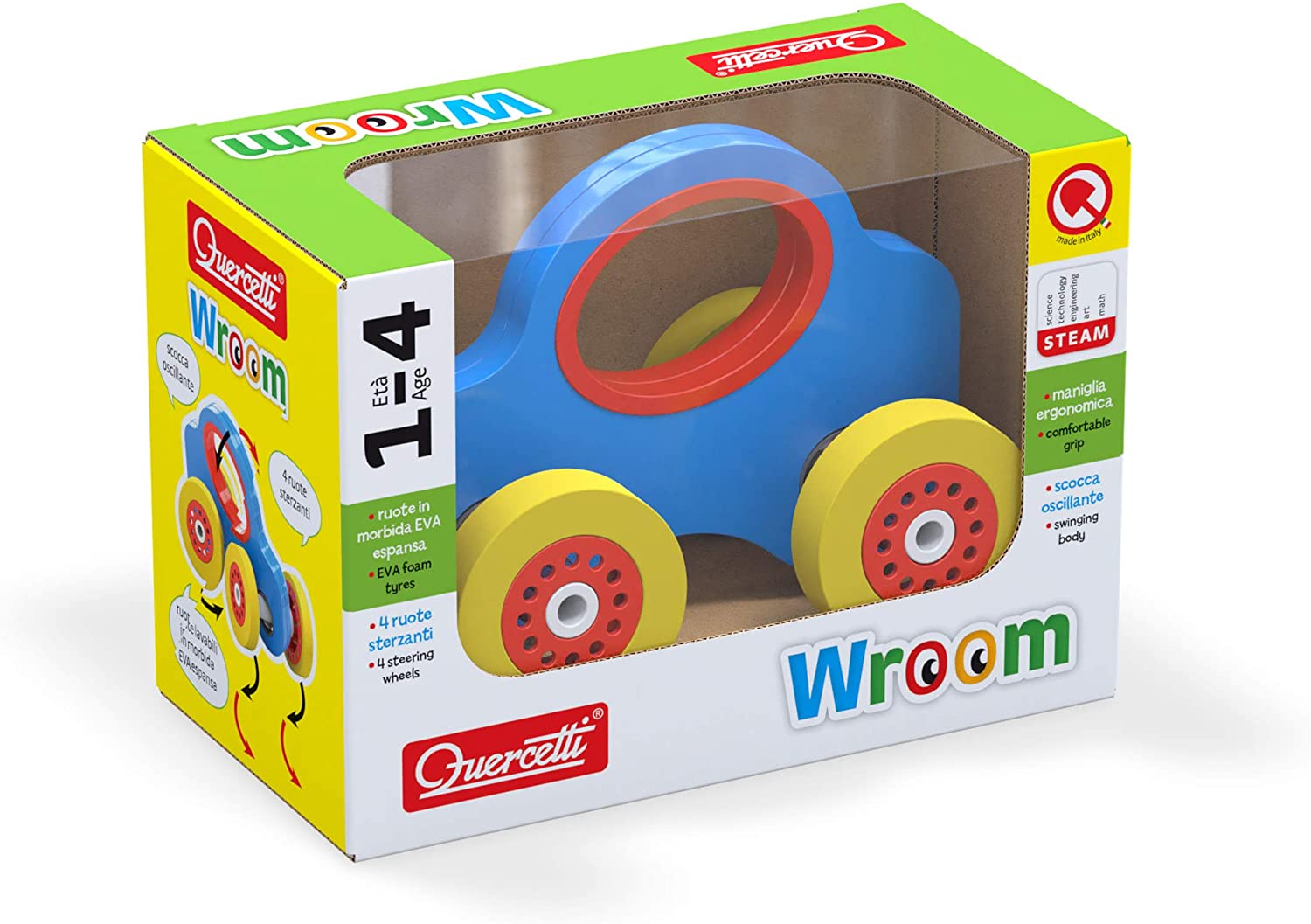 Quercetti Woody Plastic SUV 4082, Multicolor - Image 2