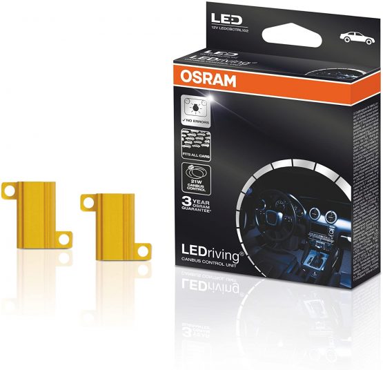 OSRAM LEDriving Canbus Control Unit, LEDCBCTRL102, 21w, Avoid error messages in the board computer when using LED Fog Lights, Folding carton box (2 pieces)