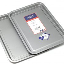Baking Tray Twin Pack, British Made with Teflon Non Stick by Lets Cook Cookware