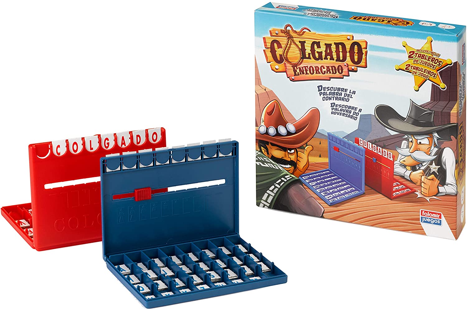 FALOMIR 11506 Colgado Hanged. Peas Game. Classics, Blau, Rot, 26 cm x 6 cm x 26 cm - Image 2