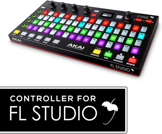 AKAI Professional Fire (Controller Only) - USB MIDI Controller for FL Studio with 64 pad RGB Clip/ Drum Pad Matrix